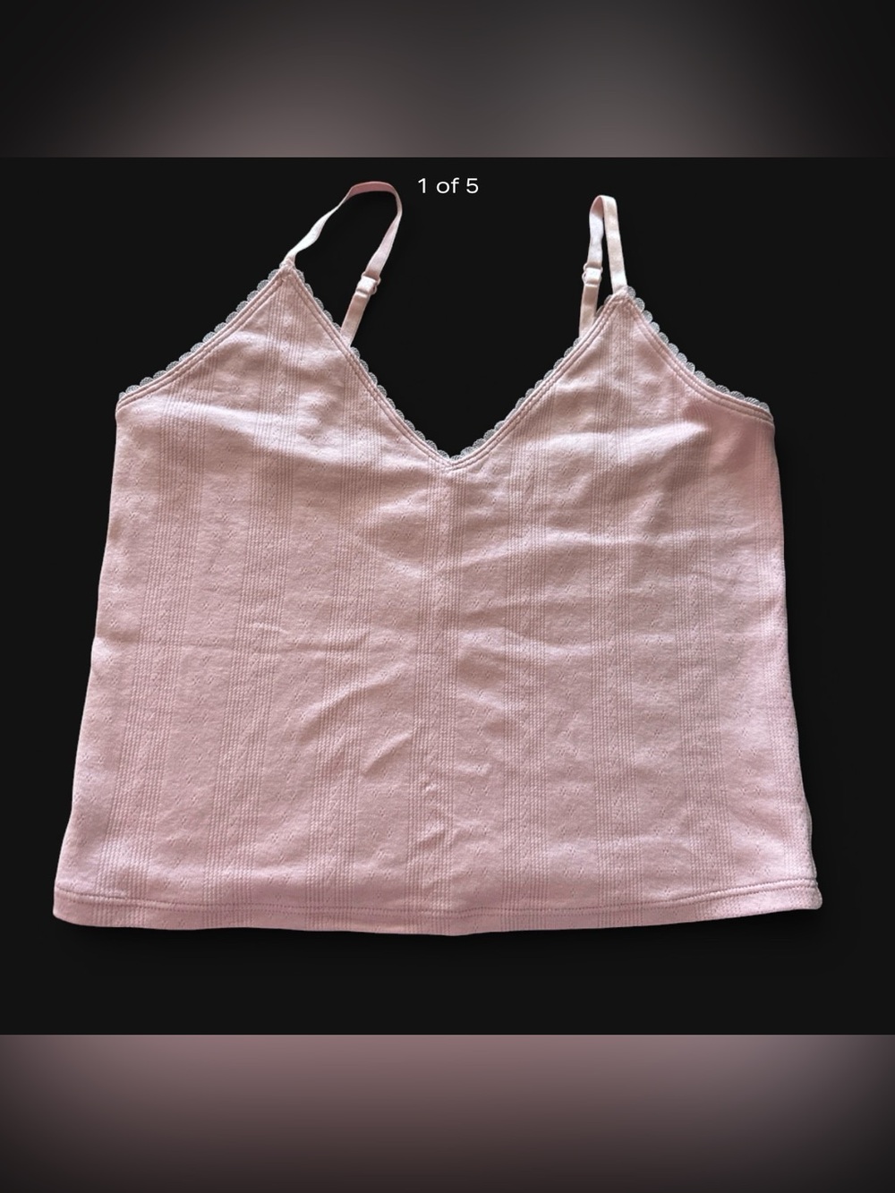 lululemon athletica Pale Pink Lace-Trim Camisole - Picture 1 of 5